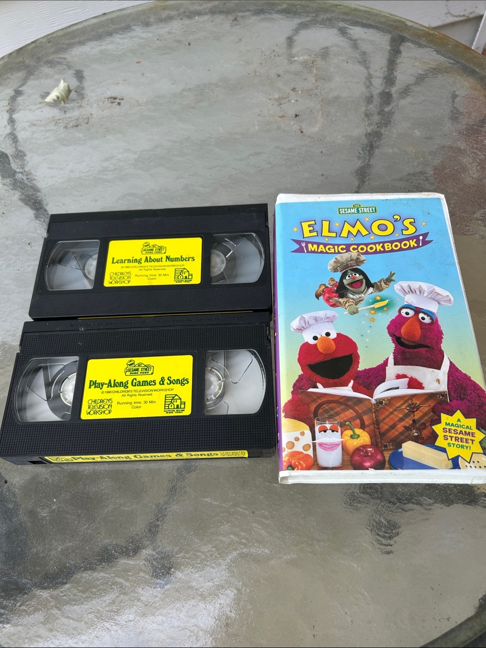 Elmo's Magic Cookbook VHS with Other Sesame Street educational VHS Tapes